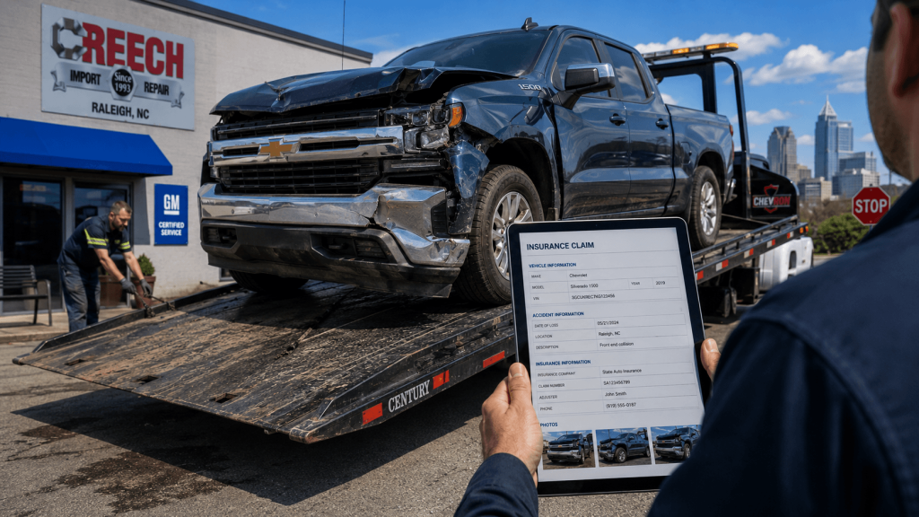 accident repair Silverado