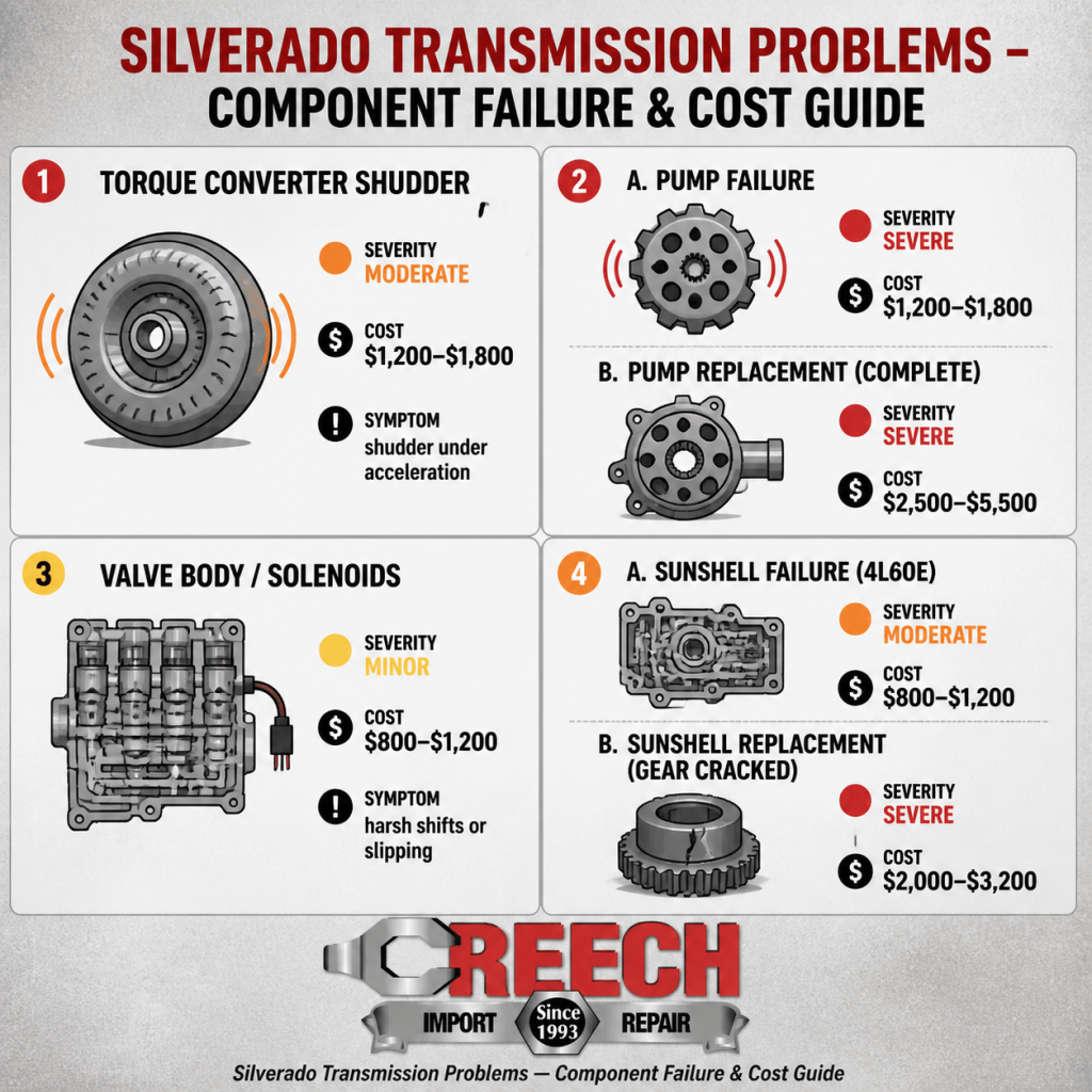 Silverado transmission problems