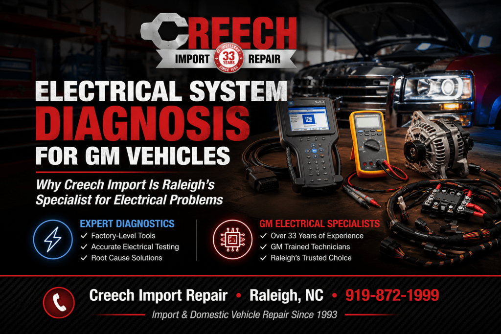 GM electrical diagnosis Raleigh