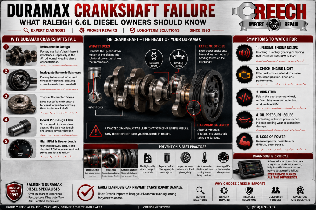 Duramax crankshaft failure diagnosis