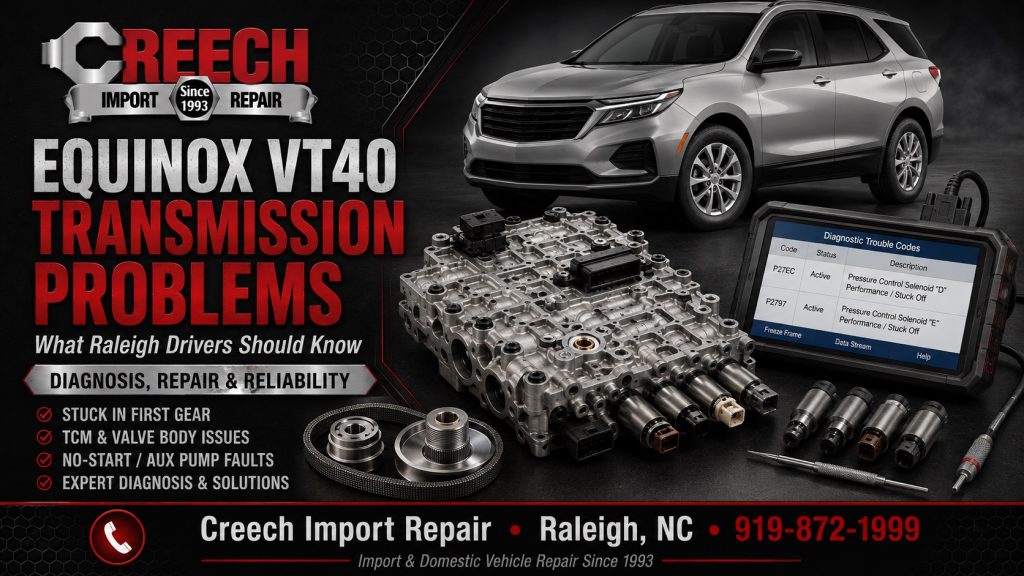 Equinox VT40 transmission problems