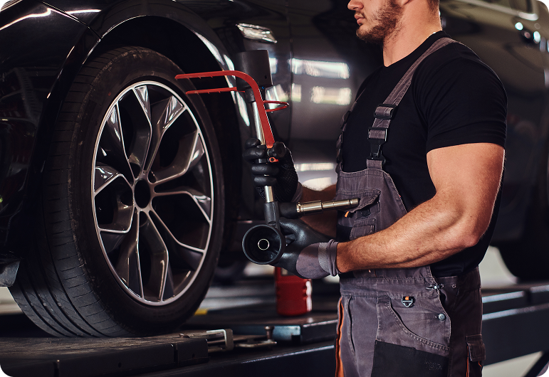 Tire repair shop